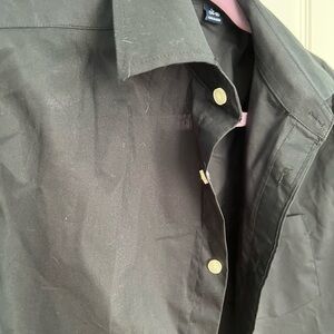 Boys black cotton stretch shirt, size 14-26, Chaps